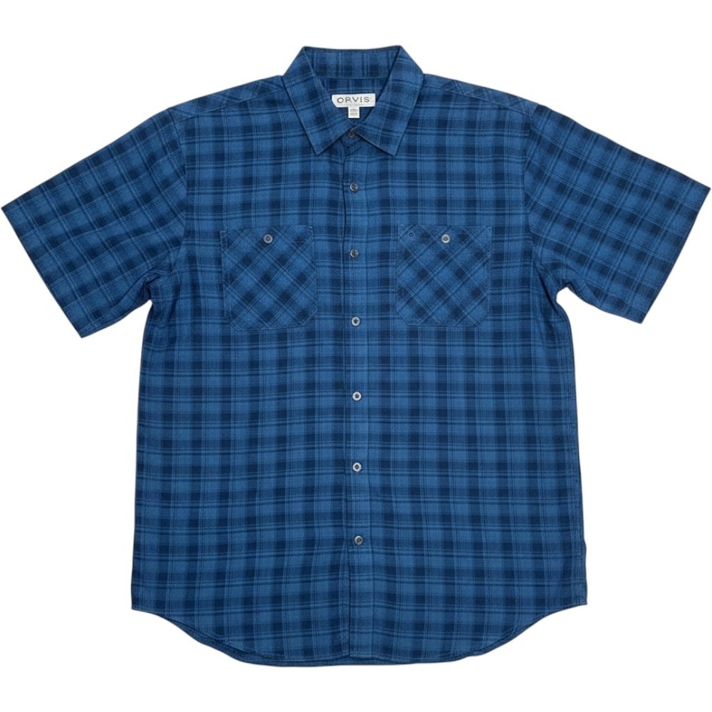 Orvis Plaid Short Sleeve Button Down Shirt Mens XXL Blue Classic Timeless
EUC